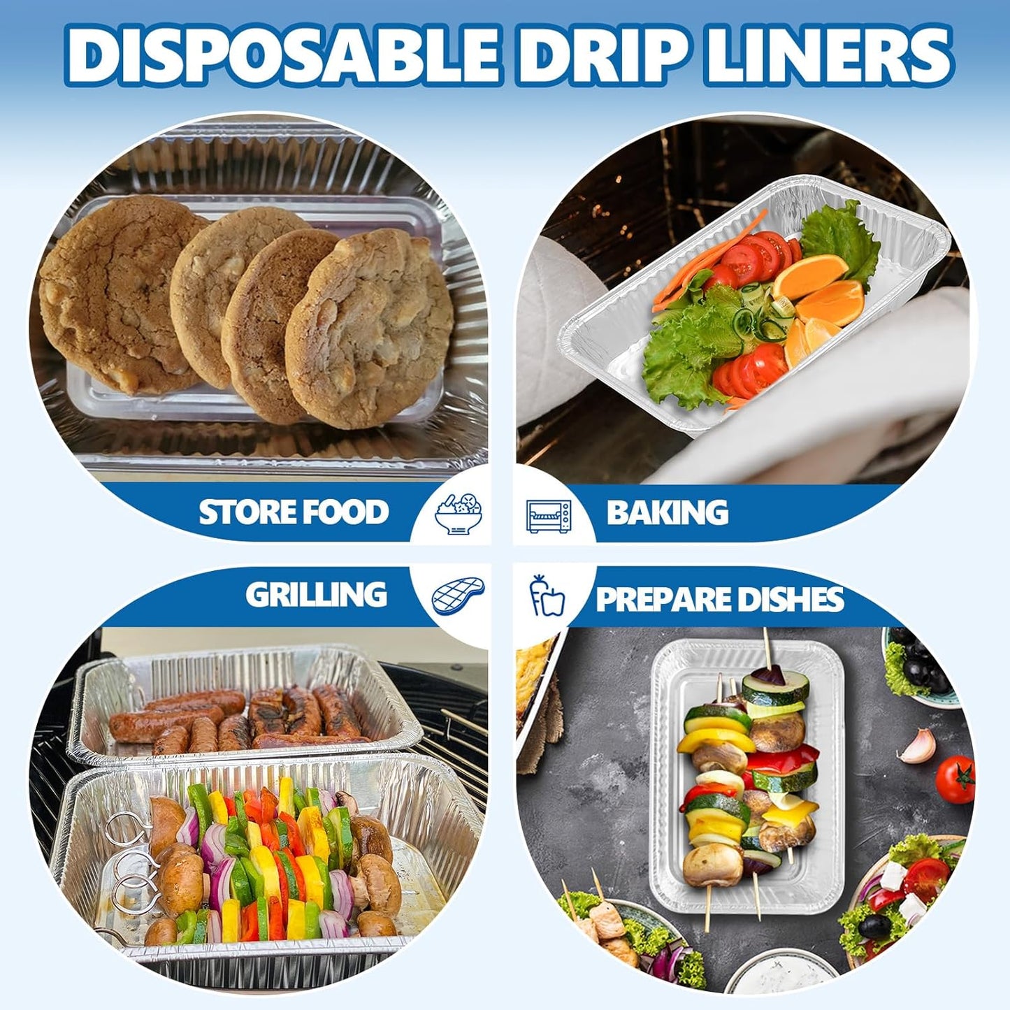 SafBbcue Grease Catch Pan - Replacement Tray for Weber Spirit & Genesis II Grills | Includes Disposable Liners