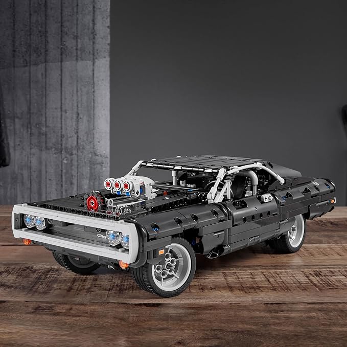 LEGO Technic Fast &amp Furious Dom's Dodge Charger 42111 Building Toy - Racing Car Model Building Kit Iconic Movie Inspired Collector's Set Gift Idea for Kids Teens and Adults Ages 10+