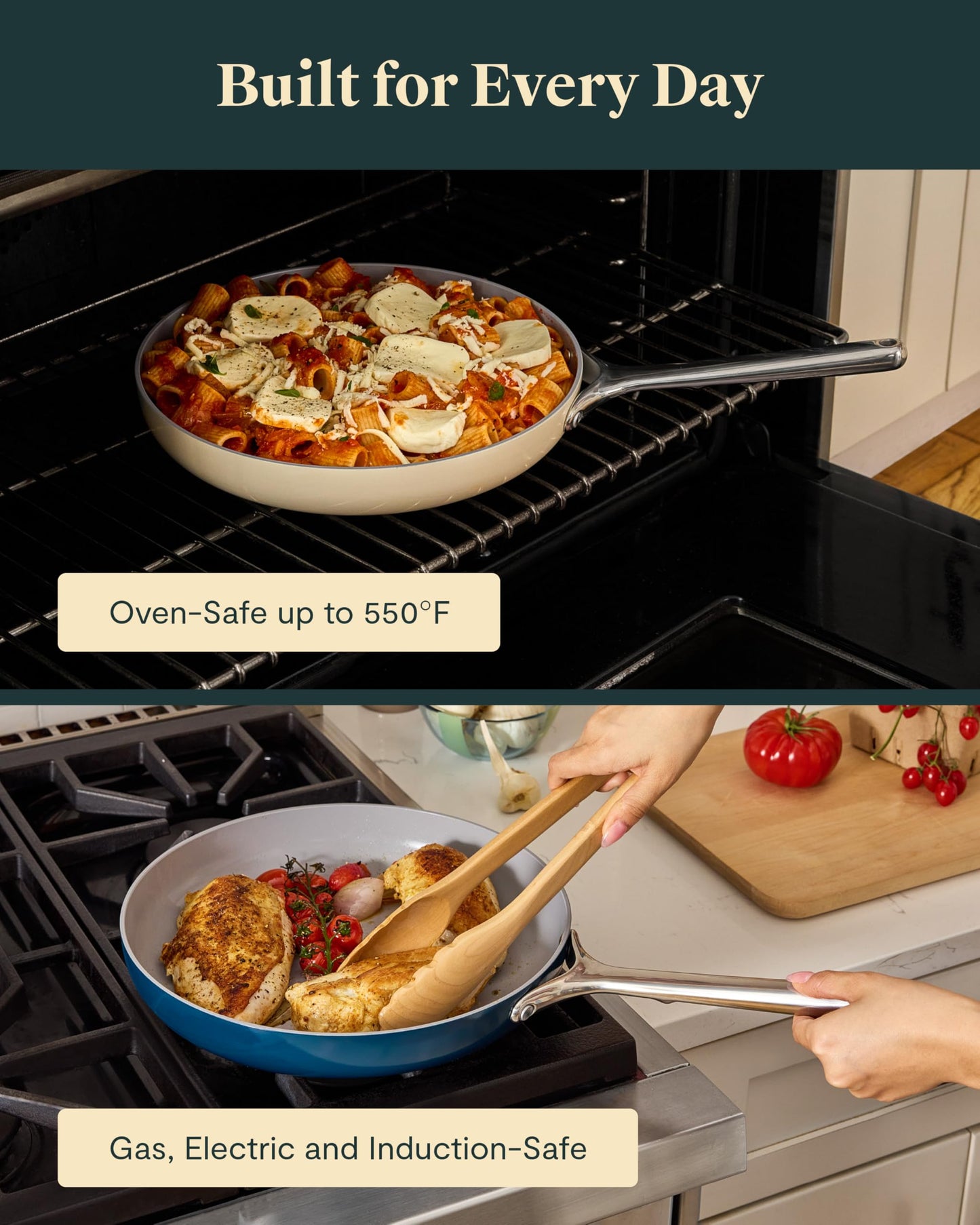 Caraway Nonstick Ceramic Mini Fry Pan (1.05 qt, 8") - Non Toxic, PTFE & PFOA Free - Oven Safe & Compatible with All Stovetops (Gas, Electric & Induction) - Sage