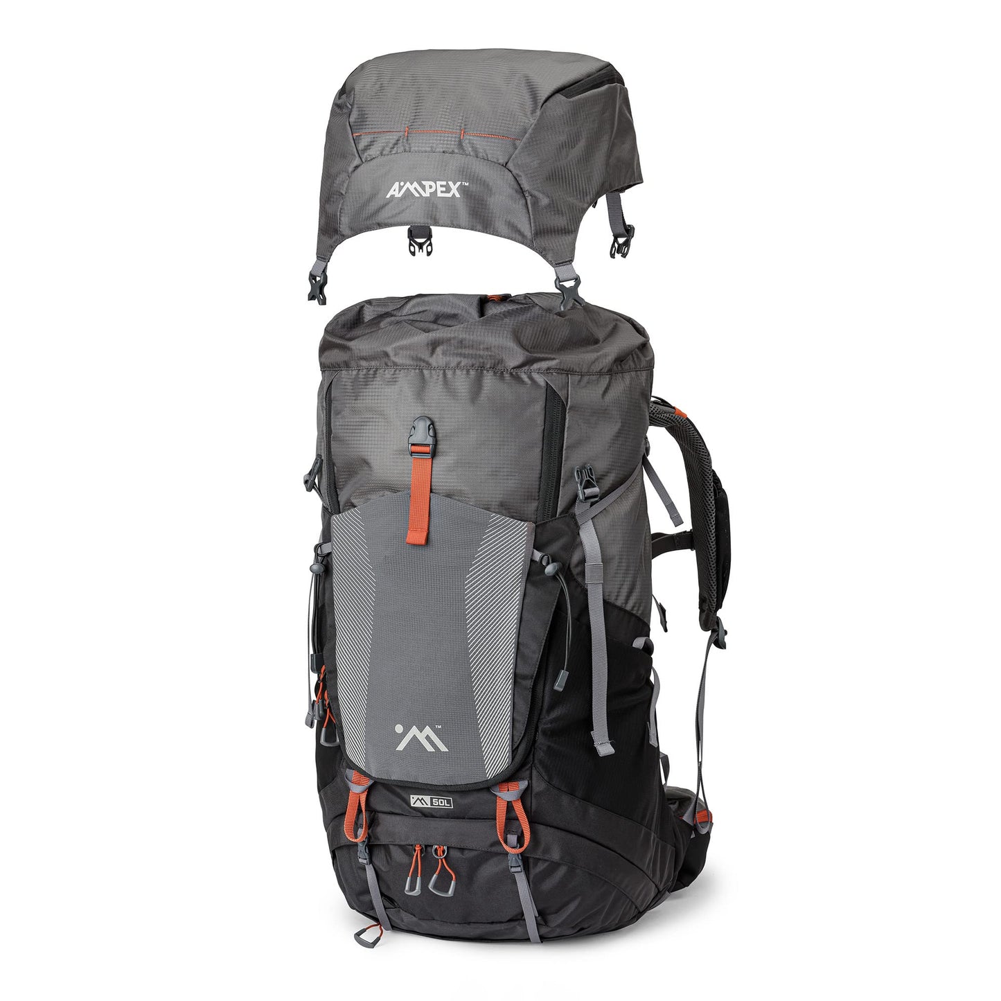 AMPEX Hiking Backpack | Camping Essentials Lightweight Backpack for Men & Women, Travel Bag for Backpacking, Camping, Hunting and More (50 Liter)