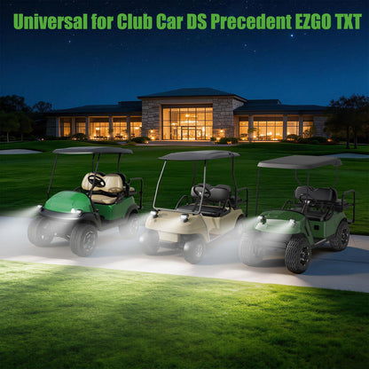 10L0L Golf Cart Light Kit - Headlight & Taillight Set with Switch for Club Car DS Precedent EZGO TXT 1981-up, Easy Installation
