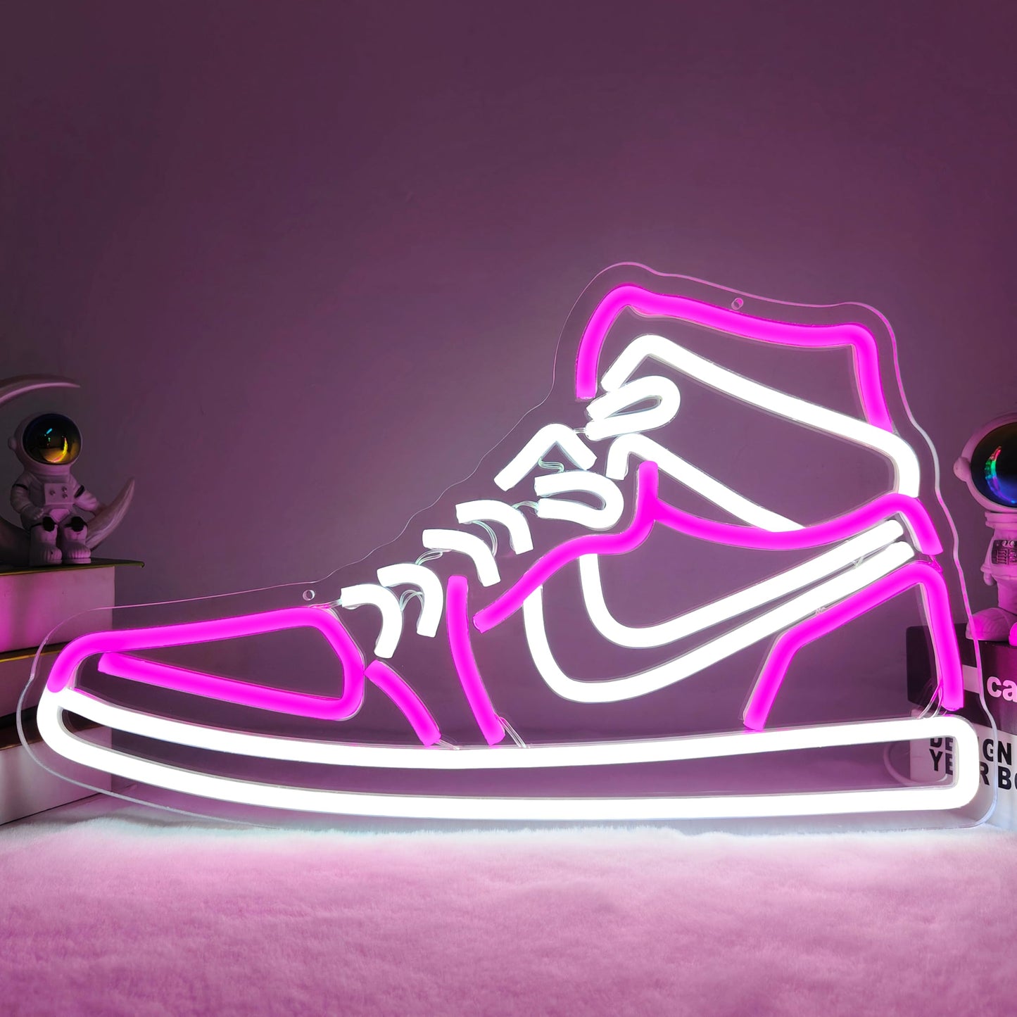 Sneaker Neon Signs for Wall Decor Dimmable Shoe LED Signs Neon Lights for Bedroom Man Cave Home Neon Wall Sign Shoe Light up Signs Decor