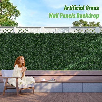 Moeput Artificial Ivy Privacy Fence Screen, 40X160 in(43 sqft) UV-Anti Faux Boxwood Roll Panels Greenery Backdrop Vine Leaf Fence Panels Ivy Fence Covering Privacy