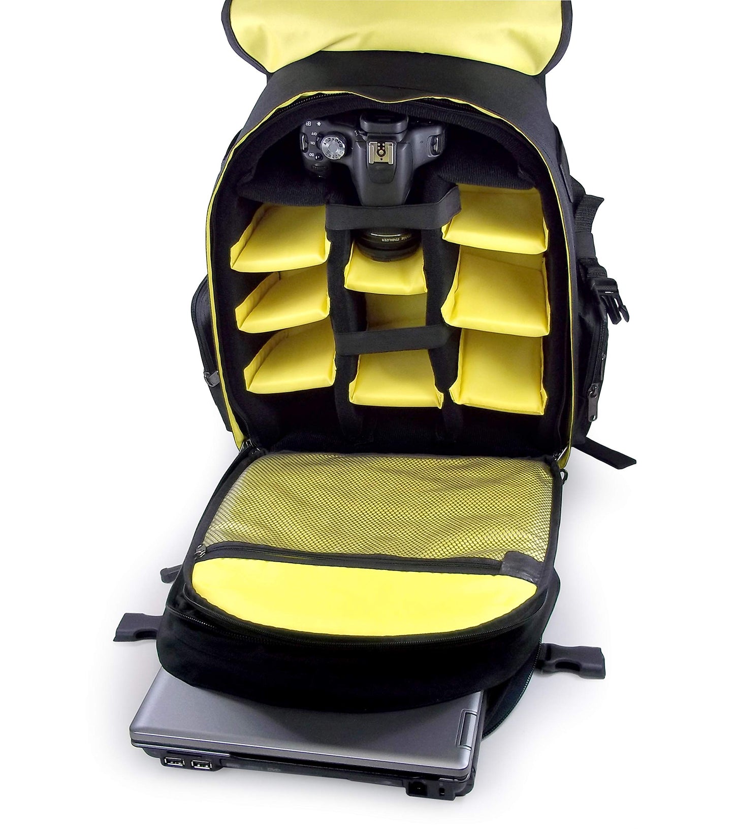 Ape Case, ACPRO1900, Backpack, Standard size, Laptop compartment, Padded, Rain cover included, Adjustable straps, Camera Backpack, Equipment bag, Black (ACPRO1900)