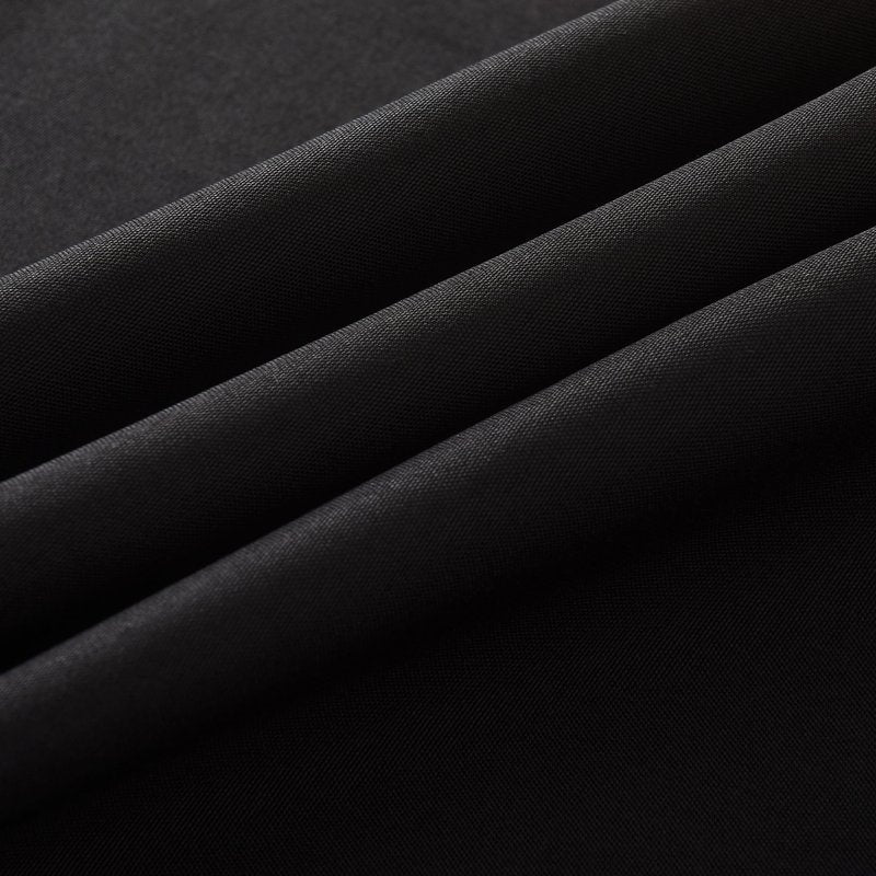 ZarzaaSik 2-Pack 90x132 inch Black Table Cloths, Solid Stain and Wrinkle Resistant Oblong Tablecloth, Premium Plain Weave Polyester Fabric Rectangle Table Linen Covers for Hotel, Wedding