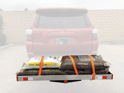 MaxxHaul 60" x 22" Aluminum Cargo Carrier Rack Basket for Luggage for SUV Truck Car Van - 500 lbs. Capacity, Silver