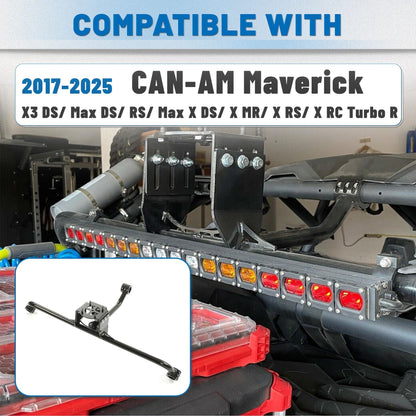 ECOTRIC Spare Tire Mount Rack Carrier Holder Compatible with 2017-2025 Can-Am Maverick X3 Turbo X3 Max R Ds Steel Hold Up to 32" Tire UTV Powder Coated