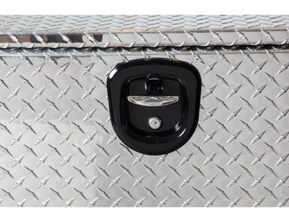 Buyers Products 1705160 Diamond Tread Aluminum Underbody Truck Tool Box, 14 x 16 x 24, Made in USA, .100 in. Thick, Corrosion Resistant, Locking Compression Latch, Secure Storage for Work Trucks
