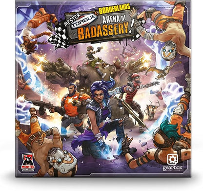 Borderlands Mister Torgue's Arena of Badassery Board Game | Cooperative Strategy Game | Fighting Game for Adults | 1-4 Players | Ages 14+ | Avg. Playtime 60-90 Mins | Made by Monster Fight Club