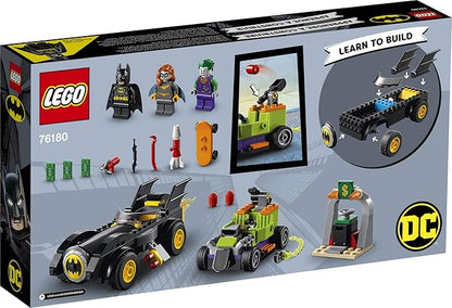 LEGO DC Batman: Batman vs. The Joker: Batmobile Chase Building Toy Includes Batman Batgirl and The Joker Minifigures Plus Buildable Batmobile and Hot Rod New 2021 (136 Pieces) Multi Color