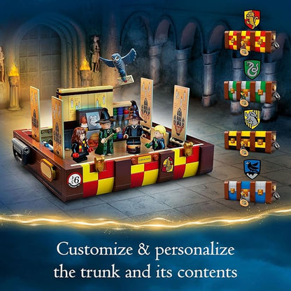 LEGO Harry Potter Hogwarts Magical Trunk Luggage Set Building Toy Idea for Kids Customizable Toy Girls &amp Boys with Movie Minifigures and House Colors 76399