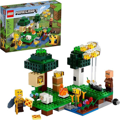 LEGO Minecraft The Bee Farm 21165 Minecraft Building Action Toy with a Beekeeper Plus Cool Bee and Sheep Figures New 2021 (238 Pieces)Multicolor