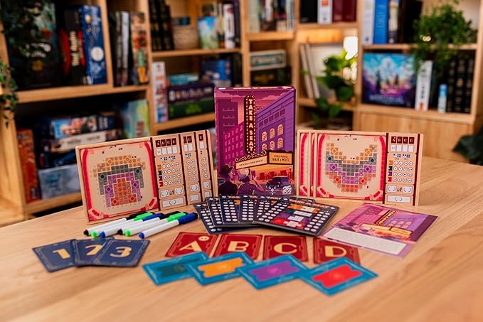 Take a Seat by 25th Century Games | Strategic Theater Seating Board Game | Share &amp Write Mechanic. Celebrity Reservations | Objective Cards &amp Usher Bonuses for 2-5 Players