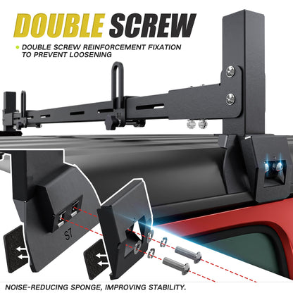 XOOKUN Heavy Duty Roof Rack Cross Bars Fit for Jeep Wrangler JL JK Gladiator JT 2007-2024,(2 & 4 Door) Steel Crossbars Rooftop Cargo Bag Kayak Bike Carrier