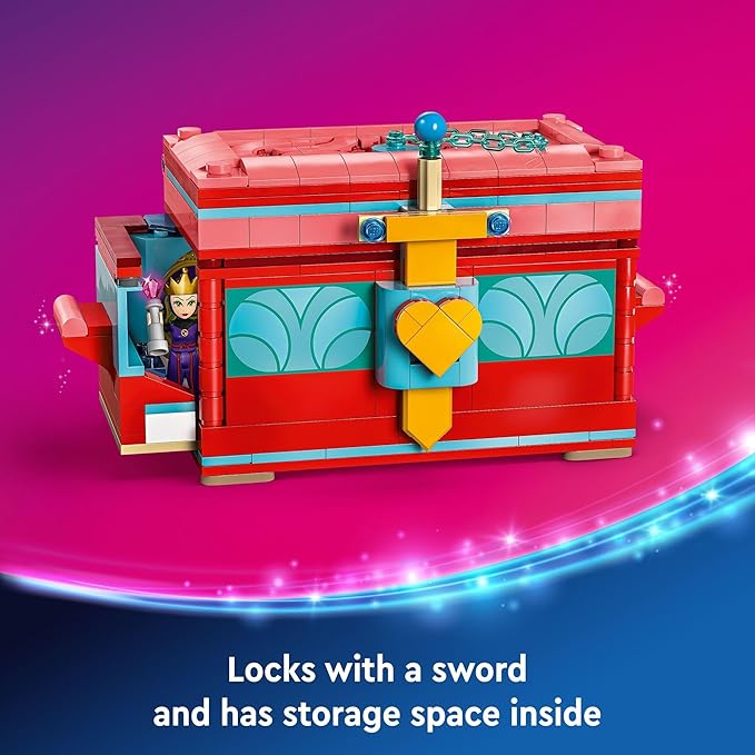 LEGO ǀ Disney Snow White’s Jewelry Box Snow White and The Evil Queen Mini Doll Figures Building Toy for Kids Birthday Gift for 6 Years Old Girls and Boys Play Disney Bracelet 43276