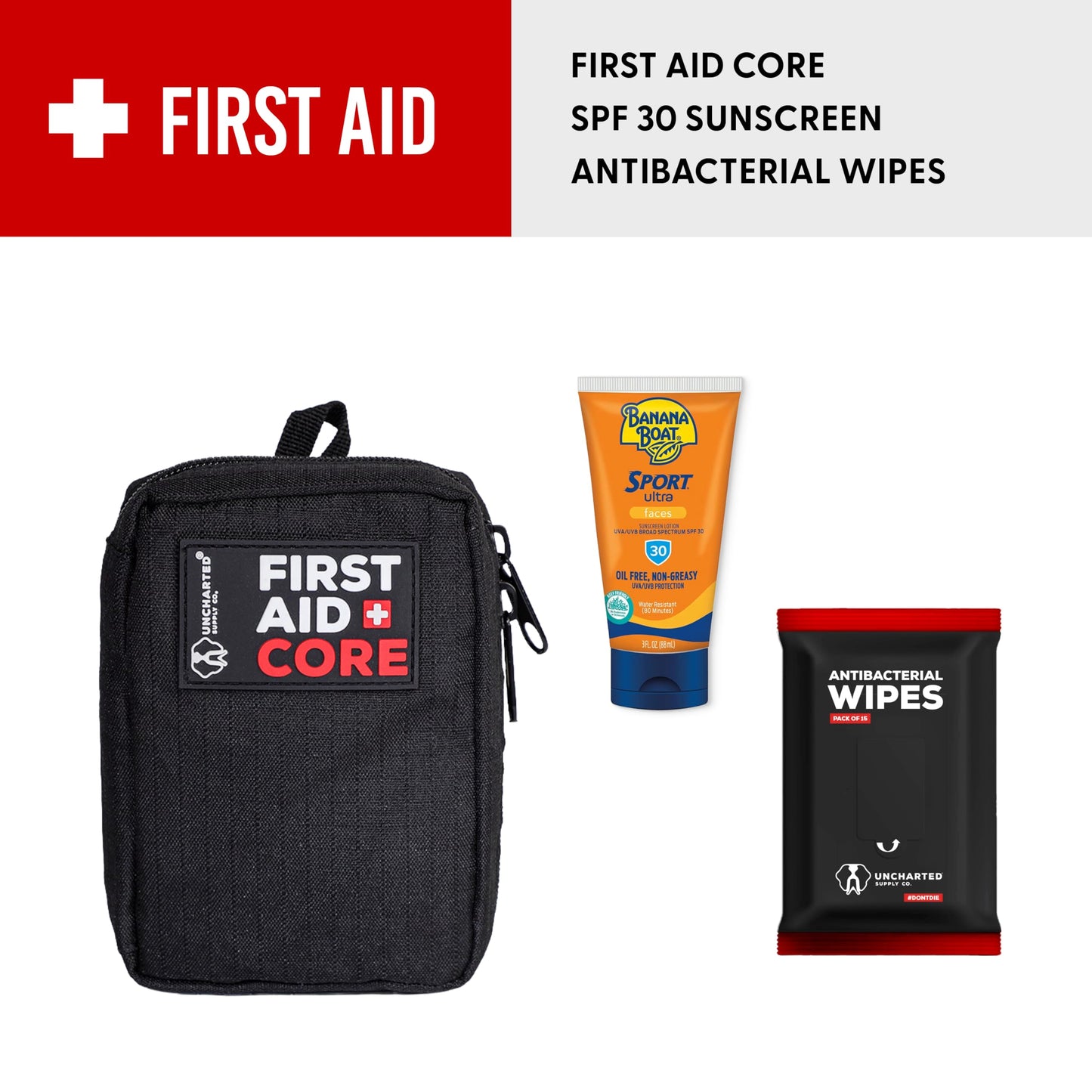 Emergency Survival Kit – Seventy2 Core by Uncharted Supply Co, Waterproof Backpack Bug-Out Bag with First Aid, Tools, Hydration & Warmth