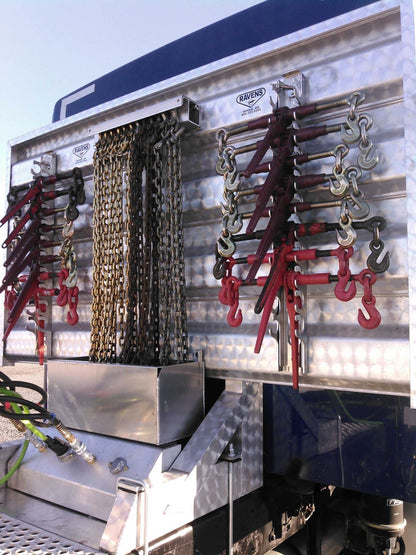 Mytee Products 24" Aluminum Locking Ratchet Binder Rack - Made in USA (Holds 7 Binders)