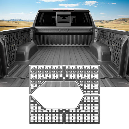 SZYANG 5.8FT Side Bed Molle Panel Compatible with 19-25 Silverado GMC Sierra Truck Panel System Replacement for 2019-2025 Chevy Silverado Accessories
