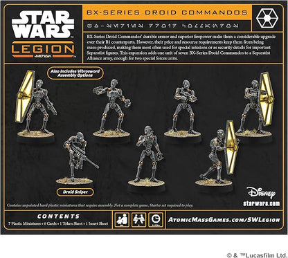 Asmodee Star Wars: Legion BX-Series Droid Commandos - Tabletop Miniatures Game Strategy Game for Kids and Adults Ages 14+ 2 Players 90 Min Playtime