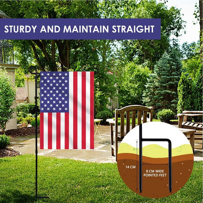 Skiennix Garden Flag Stand - Premium Metal Holder for Seasonal Flags | Weather-Proof & Sturdy Design