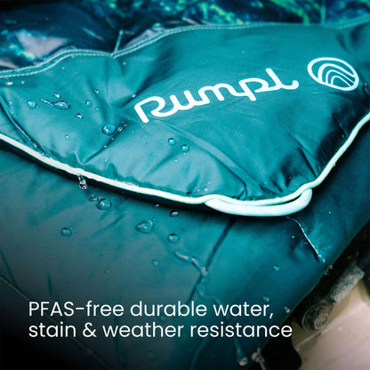 Rumpl Campfire Puffy Spark-Resistant Outdoor Blanket, Throw, Sage Navy