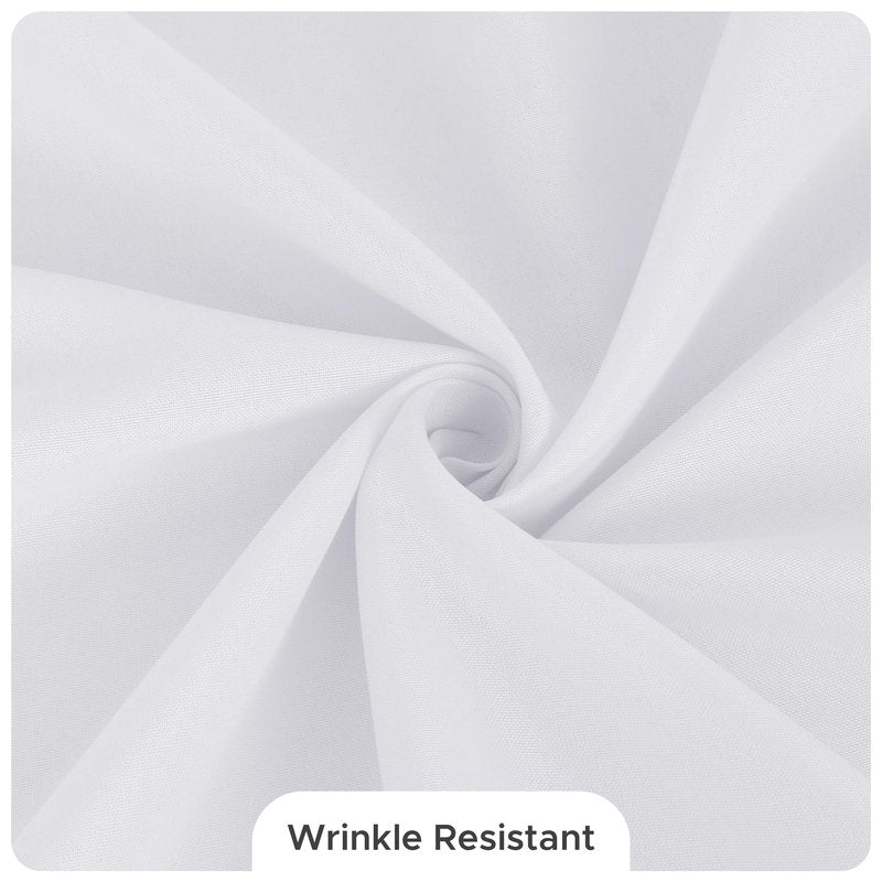 Fitable 8 Pack Round Tablecloths: Stain Resistant Wrinkle Free Circle Table Clothes, Washable Reusable Polyester Table Covers for Wedding Party Birthday Banquet Reception(White, 84 Inch)