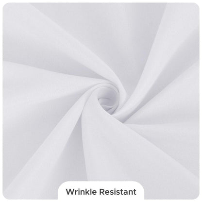 Fitable 8 Pack Round Tablecloths: Stain Resistant Wrinkle Free Circle Table Clothes, Washable Reusable Polyester Table Covers for Wedding Party Birthday Banquet Reception(White, 84 Inch)