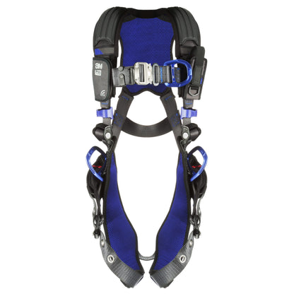 3M 1113420 DBI-SALA ExoFit X300 Comfort Vest Climbing/Positioning Safety Harness, General Industry Fall Protection, Back, Front, and Hip D-Rings, Tongue Leg Buckle, Auto Lock Quick Connect Chest,Small