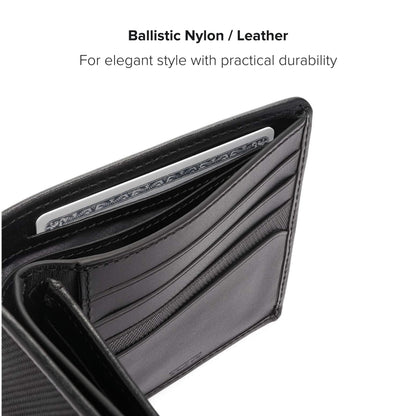 TUMI - Alpha Global Center Flip Passcase - Wallets for Men - Organized Bill Compartment & Hidden Pocket - 3.8" X 4.8" X 1.0" - Black