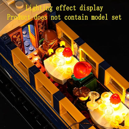LED Light Kit Compatible with Lego The Orient Express Train - Lighting Set for Ideas 21344 (Model Set Not Included)
