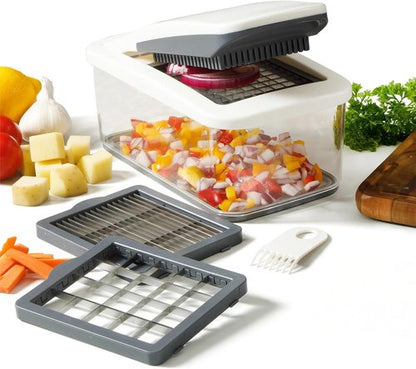 Calphalon Aero 5-in-1 Vegetable Chopper - Multifunction Food Dicer for Easy Meal Prep & Cleanup