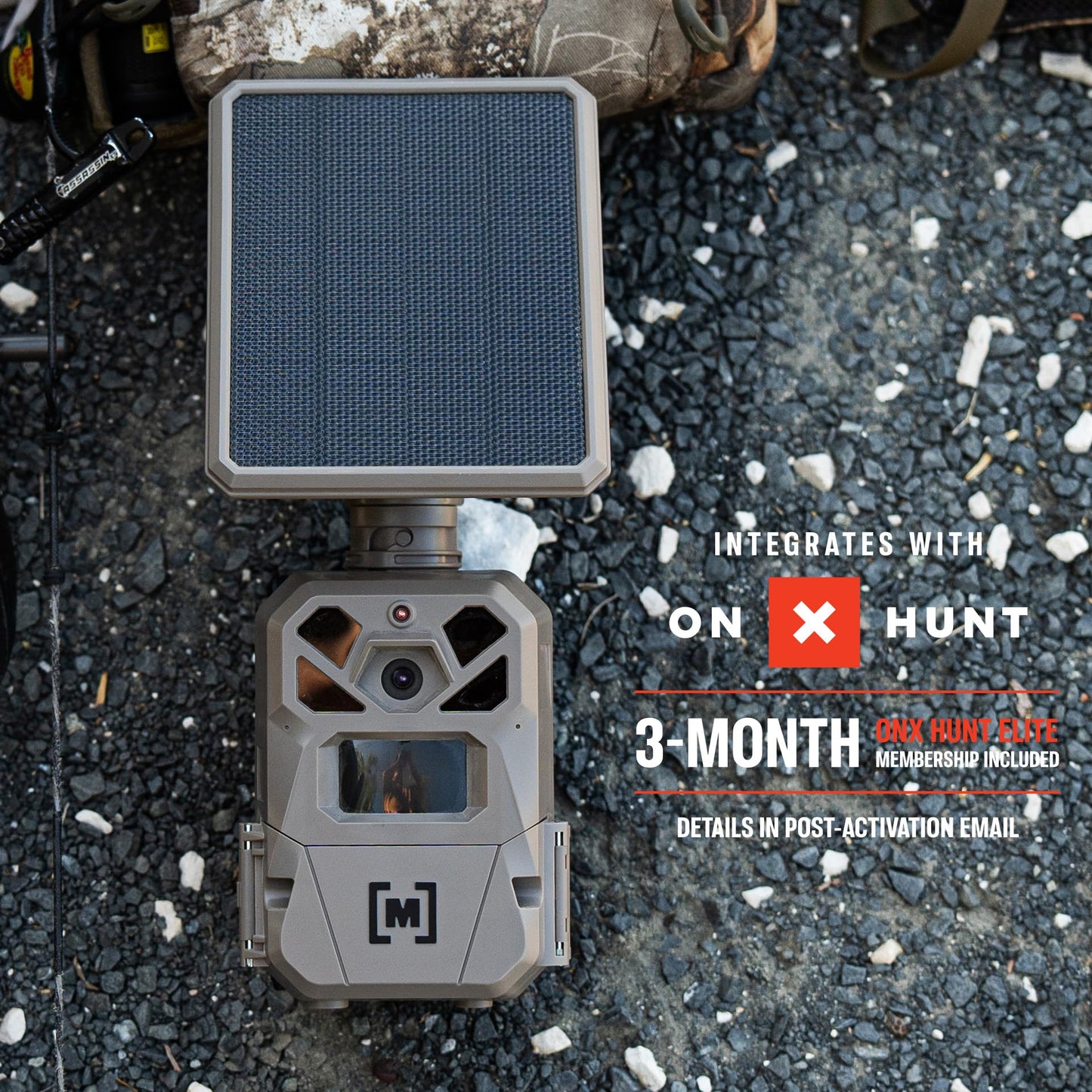 Moultrie Edge Solar Cellular Trail Camera - Integrated Solar Panel with Battery - 40MP - 1080p Video - Night Vision - Multi-Carrier LTE Auto-Connect - Built-in Memory - 0.4s Trigger Speed