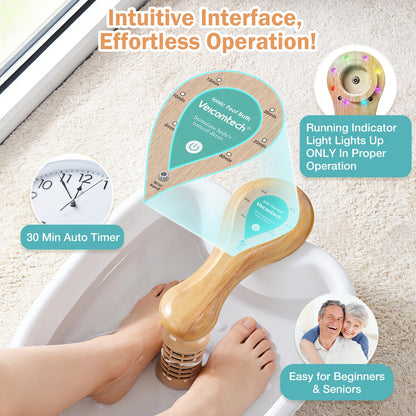 veicomtech Ionic Foot Bath Detox Machine, Detox Foot Spa System for Home, Salon, Spa Club, Ionic Foot Detox with Array and Tub Liners