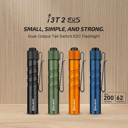 OLIGHT Baton4 Pro EDC Flashlight Rechargeable, 1600 Lumens Small Pocket LED Flash Light with Magnetic & USB-C Dual Charging and Tail Switch Bundle with I3T 2 200 LMS Compact Bright Handheld Lights