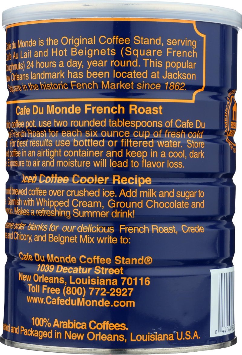 Cafe Du Monde French Roast Dark Coffee, 13 Ounce
