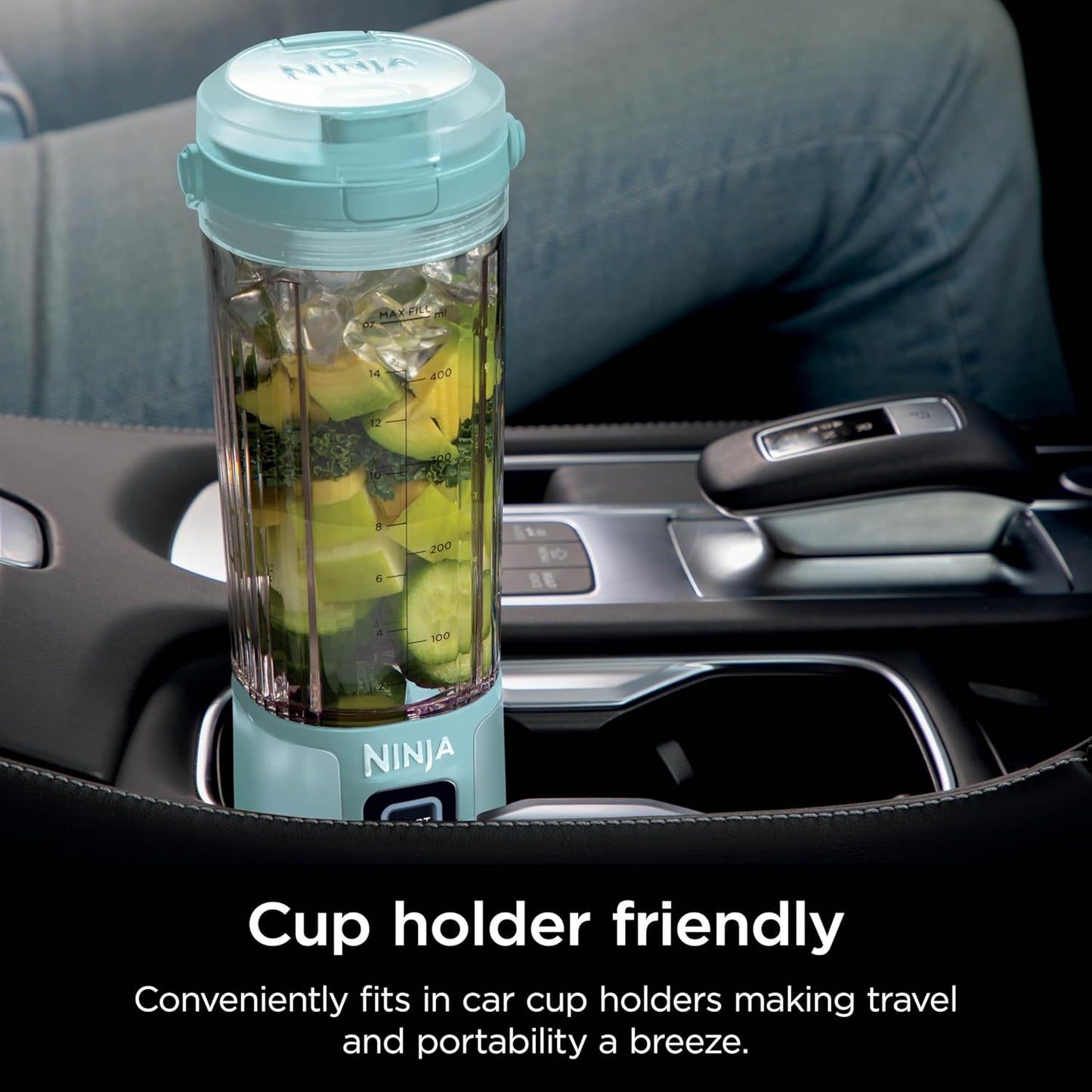 Ninja Blast Portable Blender - Cordless 18oz Personal Blender for Smoothies & Shakes | BPA-Free, USB-C Rechargeable, Aqua