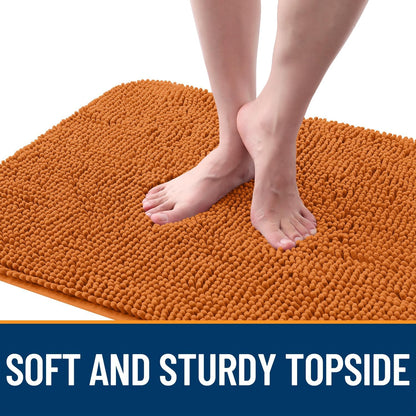 OLANLY Dog Door Mat - Absorbent Non-Slip Chenille Mat for Muddy Paws | 70x24 Inches, Quick Dry, Clay Color