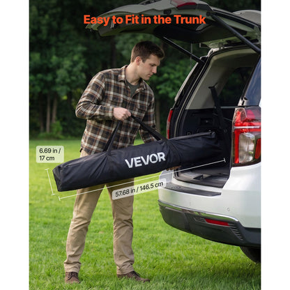 VEVOR Camping Tent, 4 Person Pop Up Instant Cabin Tent with Wider Door Large Mesh Windows, 83.5" High, 60 Seconds Easy Setup, Portable Cabin Hub Tents with Carry Bag for Family Outdoor Camping Hiking