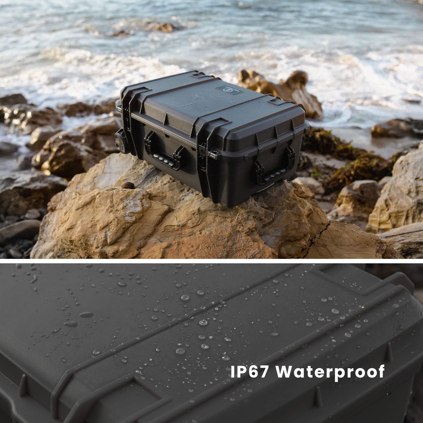 Seahorse 920 Heavy Duty Protective Dry Box Case With Customizable Accuform Foam - USA Made for Professional Photographers/TSA Approved/Mil Spec / IP67 Waterproof (Blue)