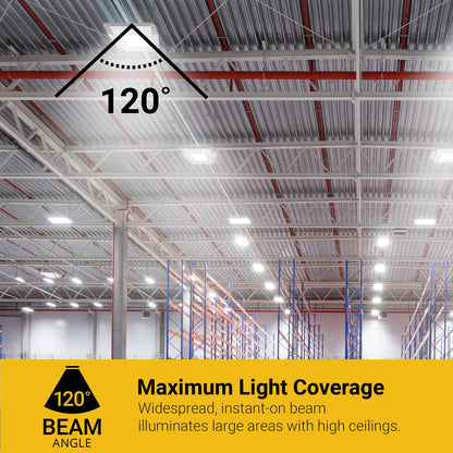 NUWATT 150W Waterproof LED Canopy Lights for Gas Station, 4000K/5000K Selectable, 21250LM, Dimmable, 120-277V, IP67 Rated, Indoor & Outdoor LED Parking Garage Lighting or Light for Carport