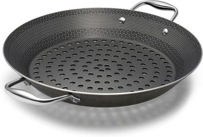 HexClad Hybrid Nonstick Grill Pan - Dishwasher-Safe & Oven-Safe Up to 900°F | Perfect for BBQs