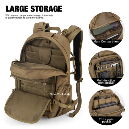 Mardingtop 60L Internal Frame Backpack + 25L Cordura Hiking Backpack