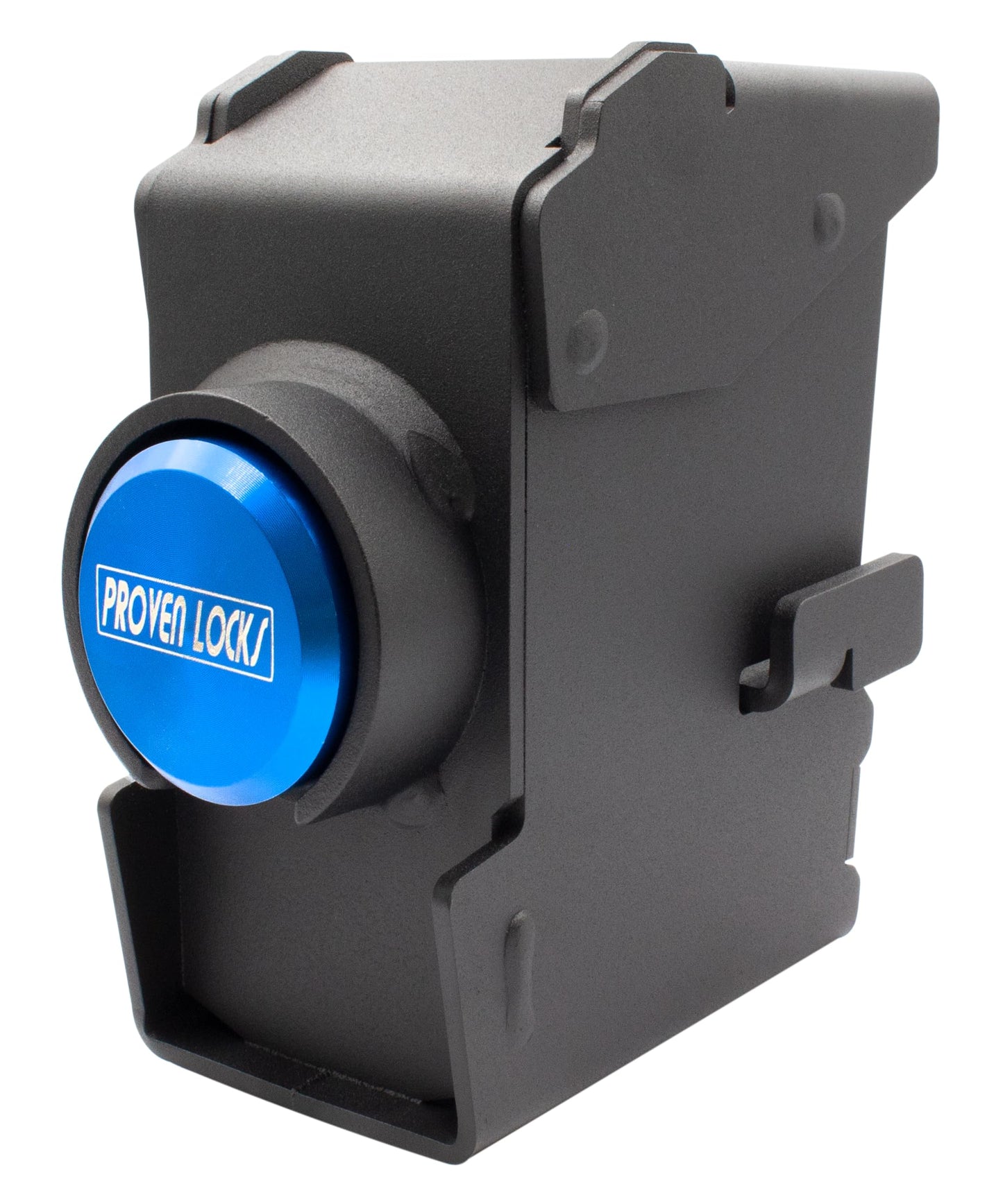 Proven Industries Trailer Lock, Model 2517-D1, Fits 2 5/16 in Demco Cast Trailer Couplers, 2 Keys Included, Heavy-Duty Security, Hardened Steel, Unique Key Design, Made in USA, Blue