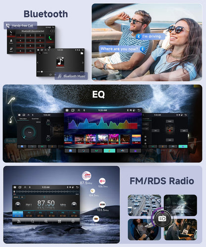 Orderich 4G+128G Android Car Stereo for Jeep Wrangler 2007-2018 & Jeep Compass 2011-2015 with Wireless CarPlay Android Auto, 7 Inch Car Radio GPS Navigation WiFi SWC Bluetooth FM with Backup Camera