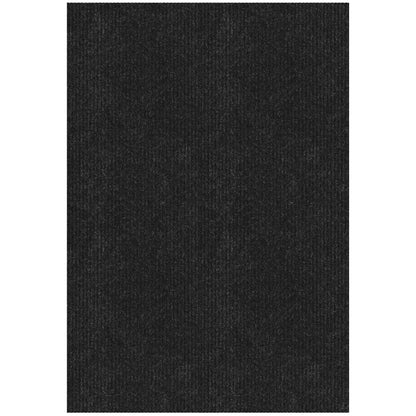 Ottomanson 6'6" x 11' Mud Mat Area Rug Scraper Carpet - Non-Slip, Dirt Trapping for Indoor & Outdoor Use - Ideal for Entryway, Garage, Kitchen, Patio & High-Traffic Areas, Black