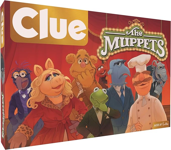 CLUE: The Muppets Classic Board Game Solve The Mystery in The Muppet Theater with Kermit Fozzie &amp More Discover Who Where and What Weapon was Used Officially Licensed The Muppets Merchandi