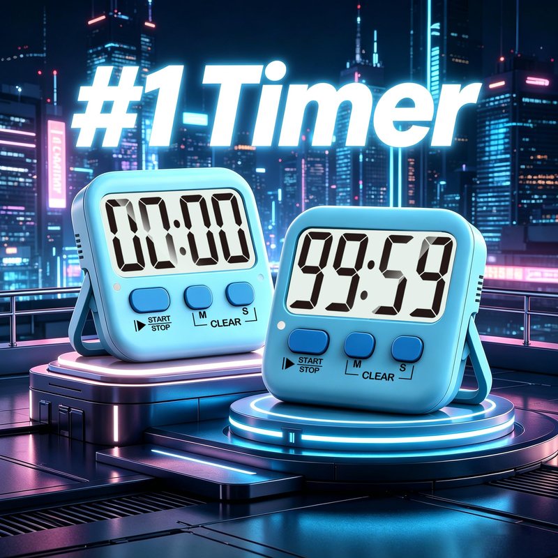 Antonki 2 Pack Digital Timer for Kids, Magnetic Countdown Kitchen Timers for Cooking, Egg, Classroom, Teacher, Exercise, Study, Oven - Battery Included