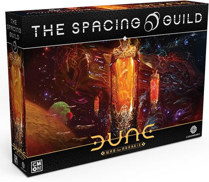 Dune: The Spacing Guild Board Game Expansion - Tabletop Miniatures Strategy Game with Asymmetric Gameplay for Kids and Adults Ages 14+ 1-4 Players 120 Minute Playtime Made by CMON