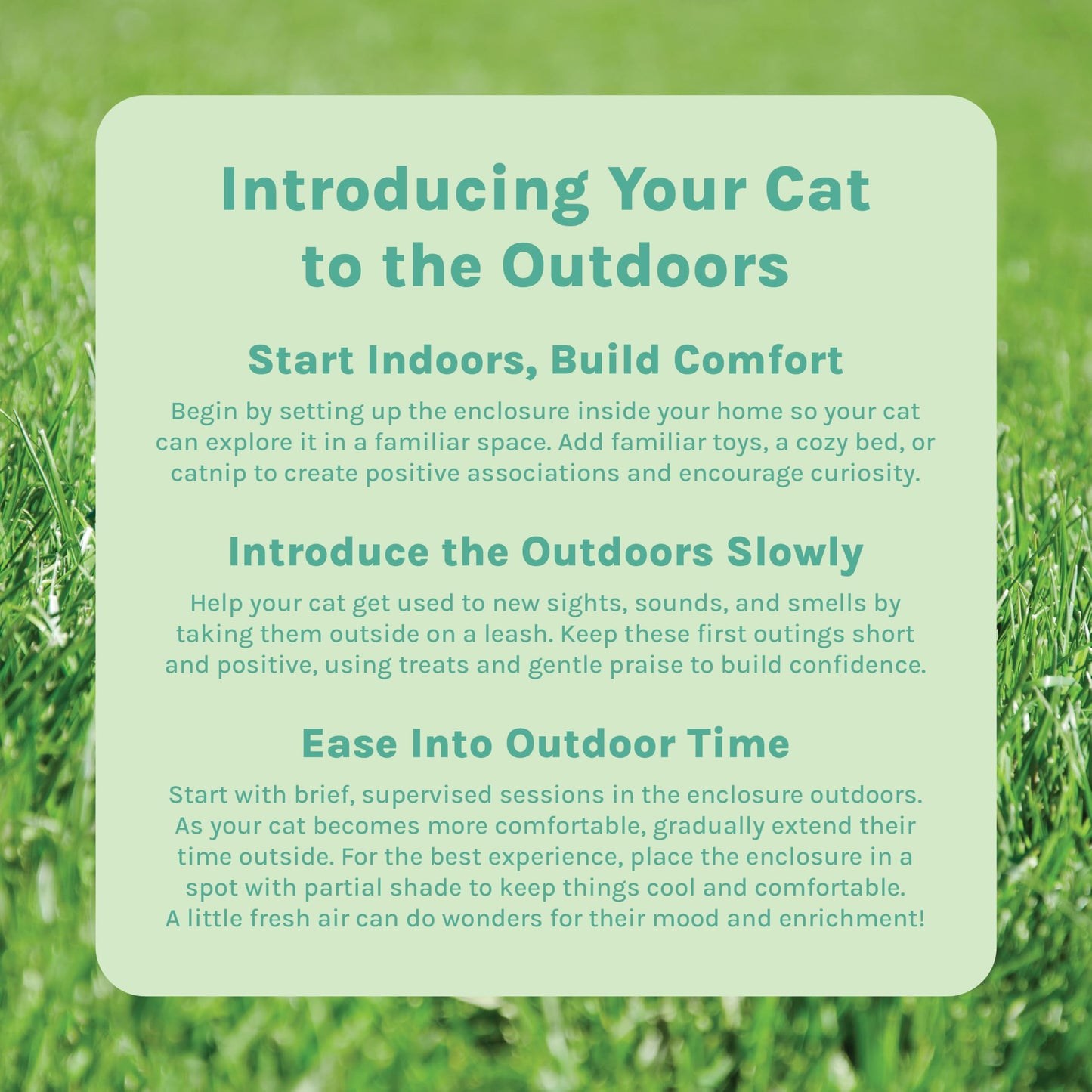 Kitty City Outdoor Catio Furniture and Play Kits for Cats, Outdoor Mega Kit