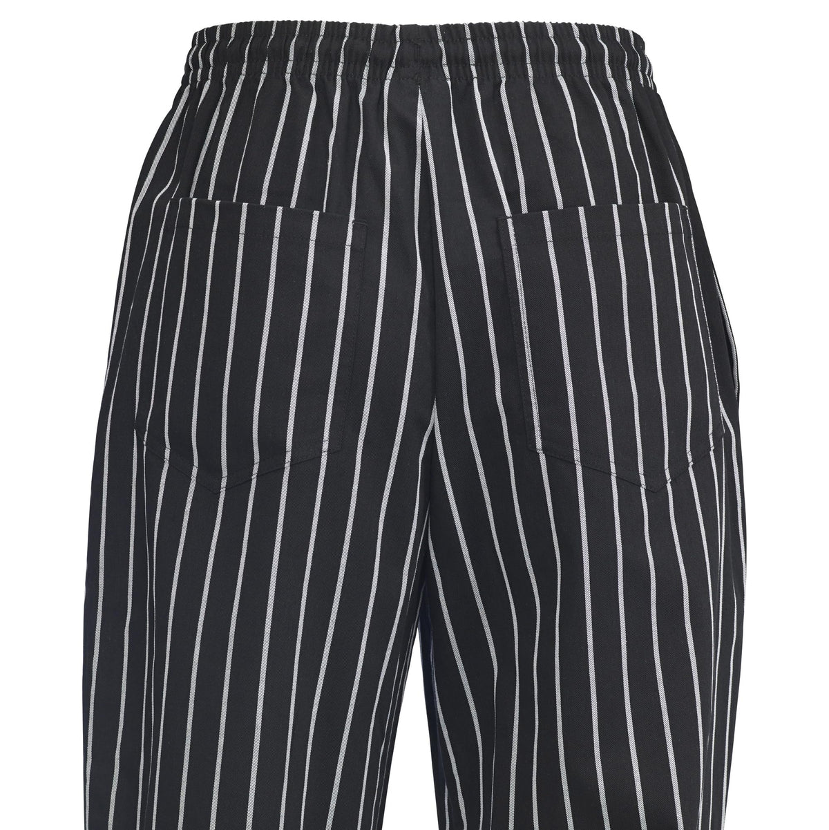 Winco, Unisex Chef Pants, L, Chalk Stripe